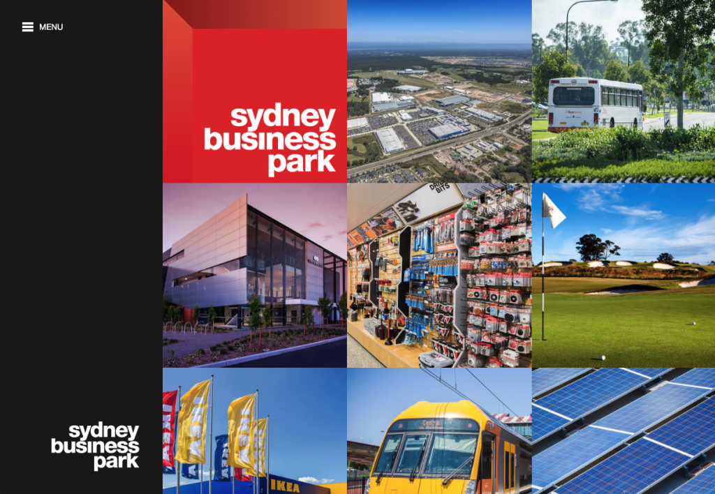 Sydney Business Park homepage